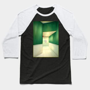 Liminal Space Hallway "Surveillance" Baseball T-Shirt